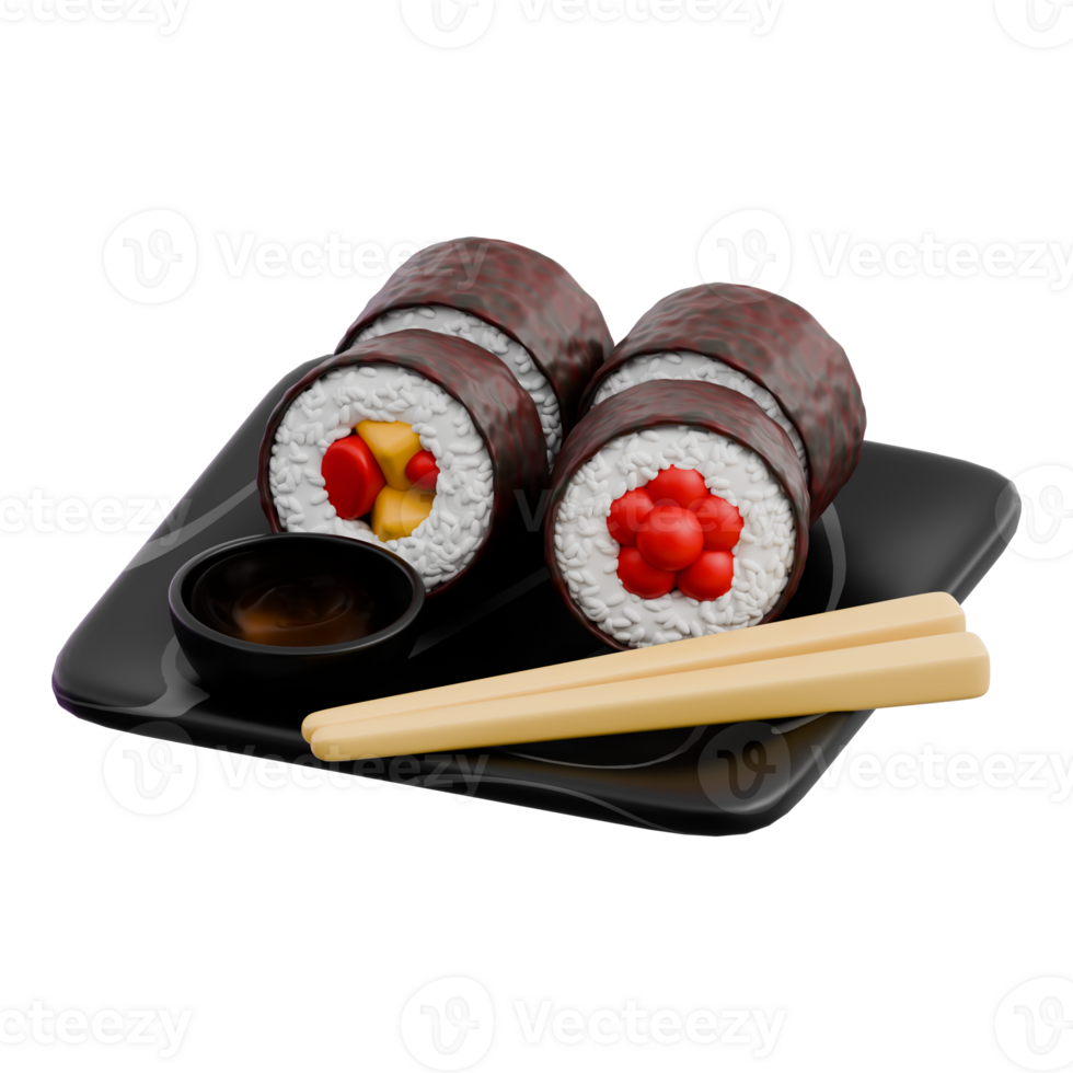 Authentic Japanese Sushi png