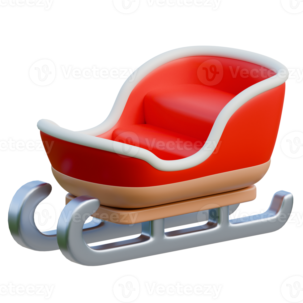 Colorful Winter Sleigh png