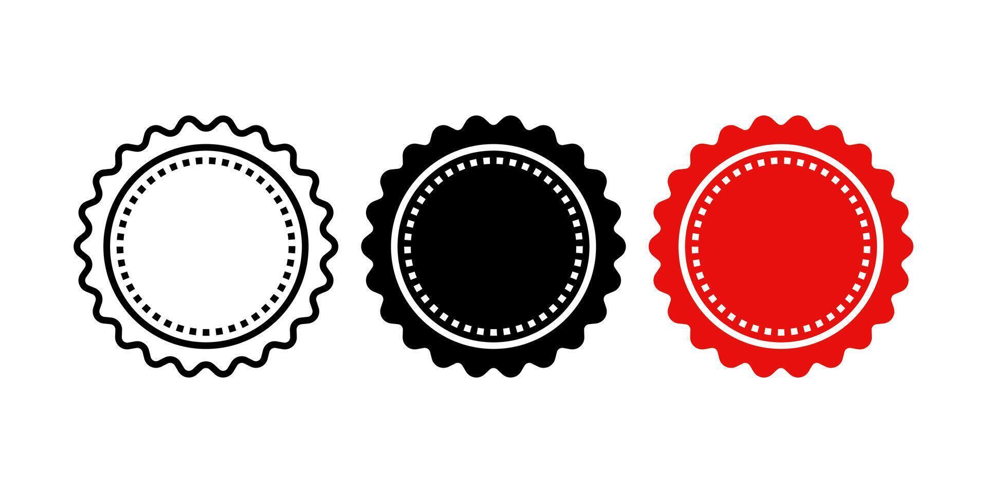 Stamp icon set. for mobile concept and web design. illustration vector
