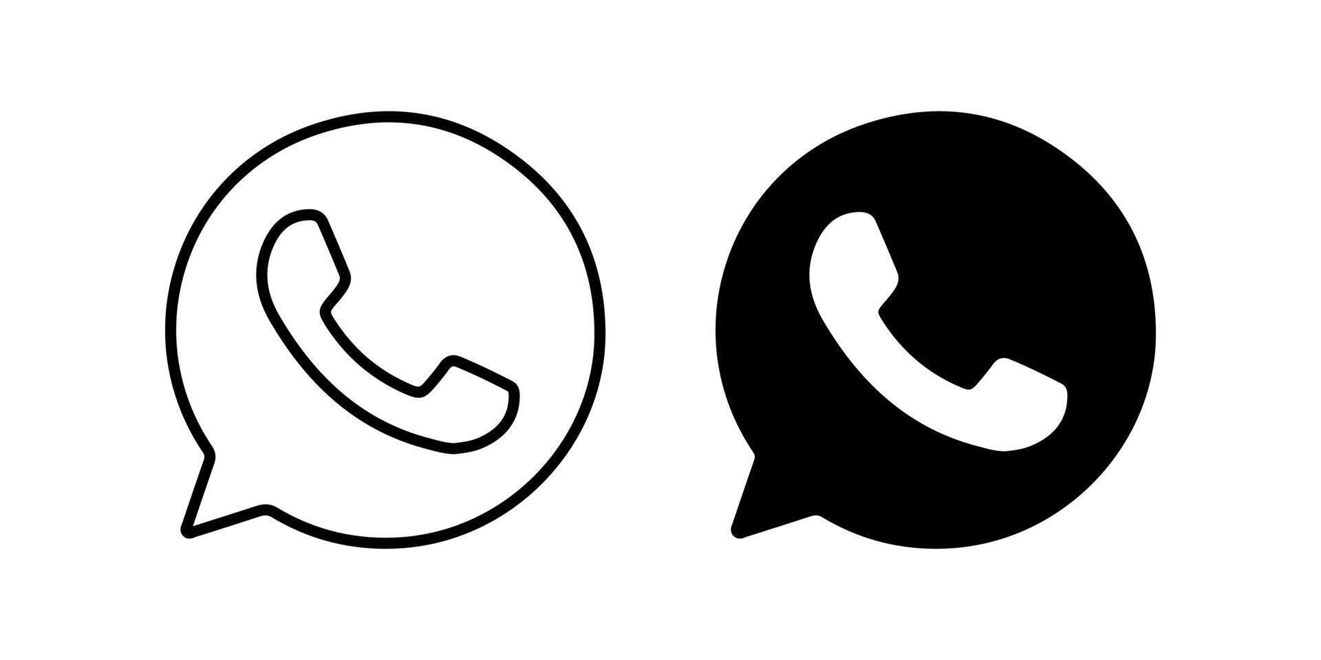 Telephone icons set. Phone Symbol. Communication sign. for mobile concept and web design. illustration on white background vector