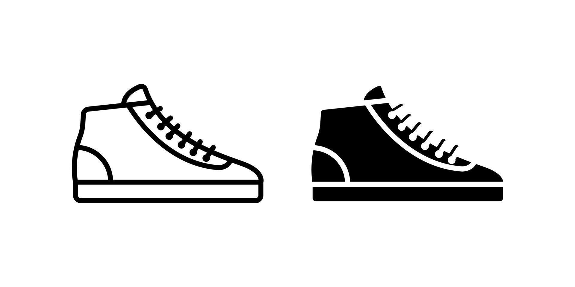 Shoes icons set. for mobile concept and web design. illustration vector