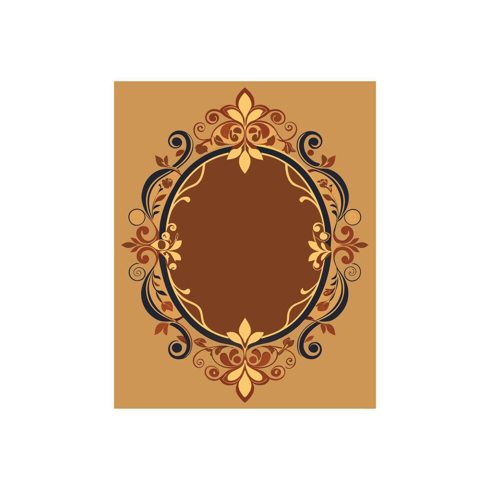 Vintage Decorative Frame Illustration Design vector