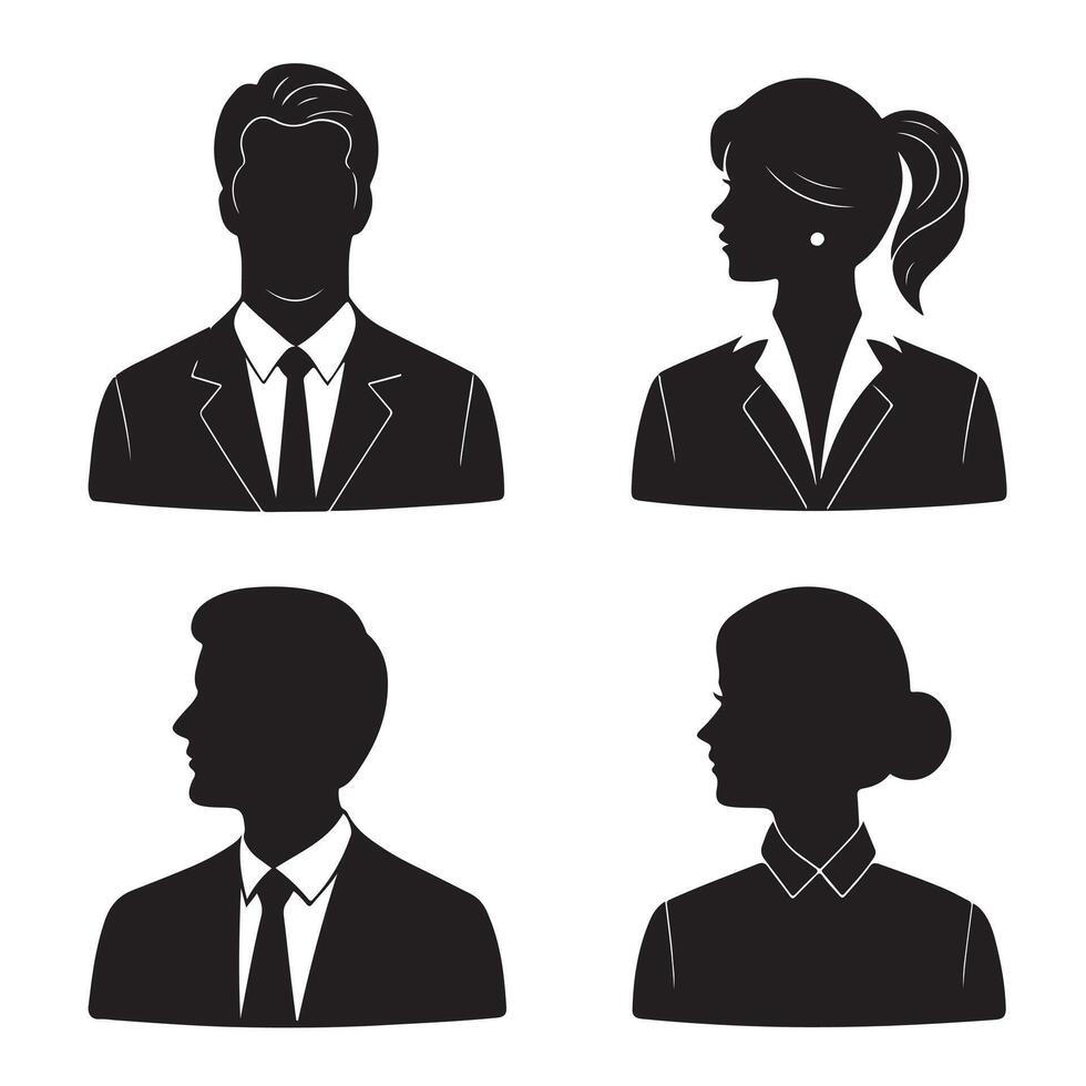 business people icons vector