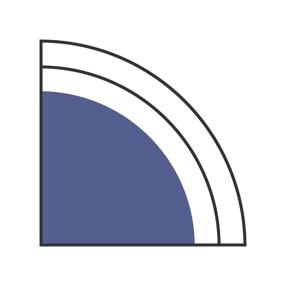 Geometric Bauhaus shape element vector
