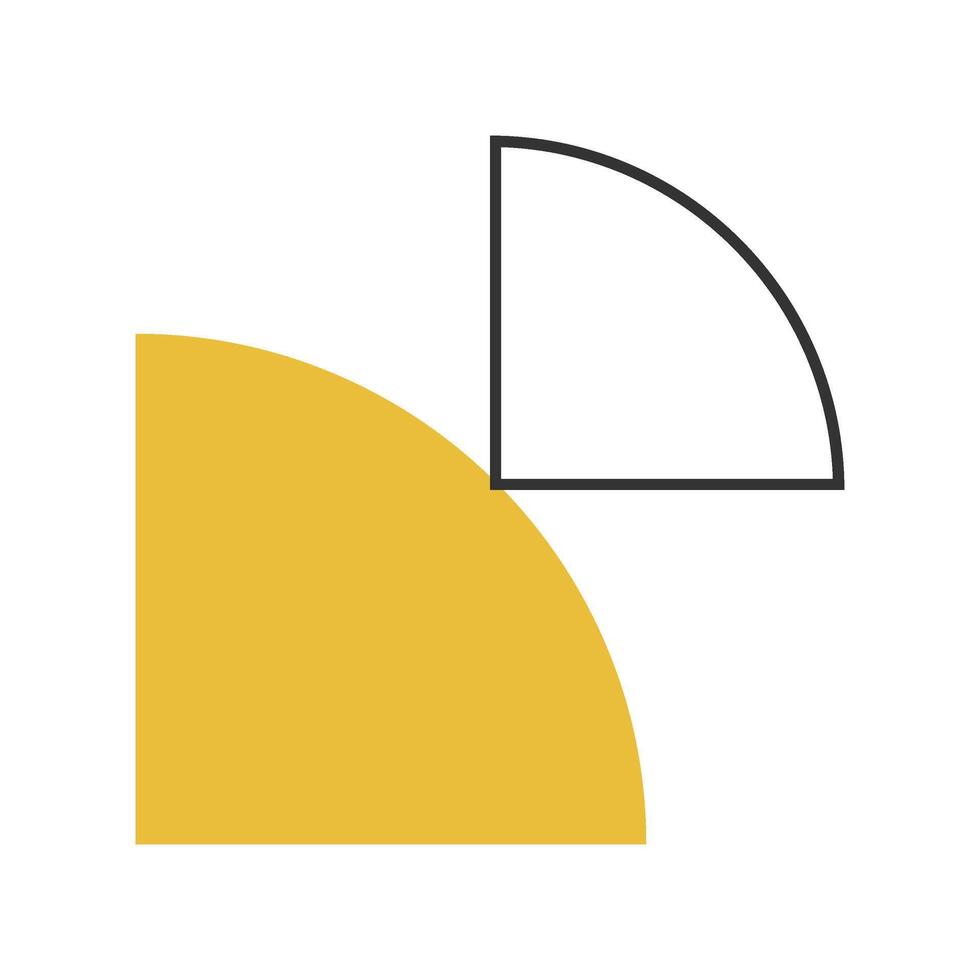 Abstract Bauhaus shape element vector