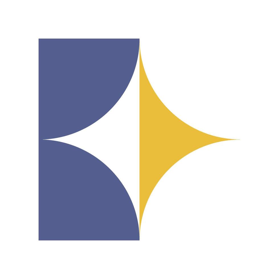 Trendy Bauhaus shape element vector
