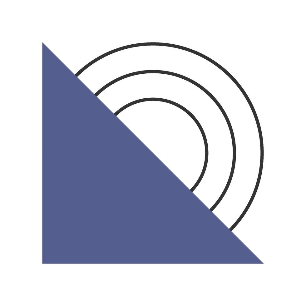 Bauhaus style shape vector