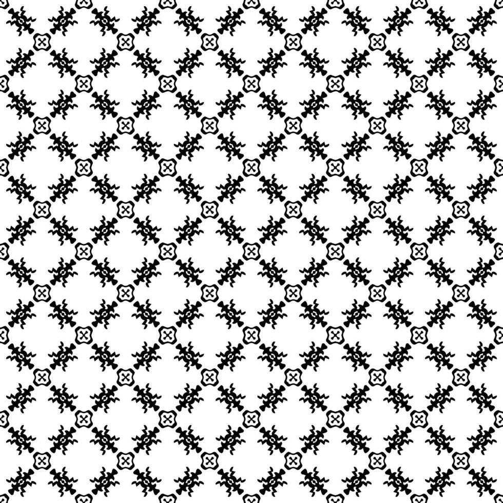 Monochromatic geometric composition with infinite repetition, blending elegant patterns and flowing decorative elements vector
