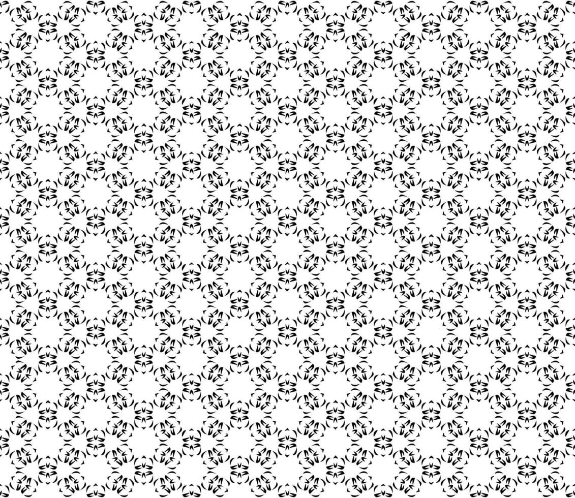 Duotone geometric design with seamless transitions, combining intricate grayscale elements and sophisticated mosaic details vector