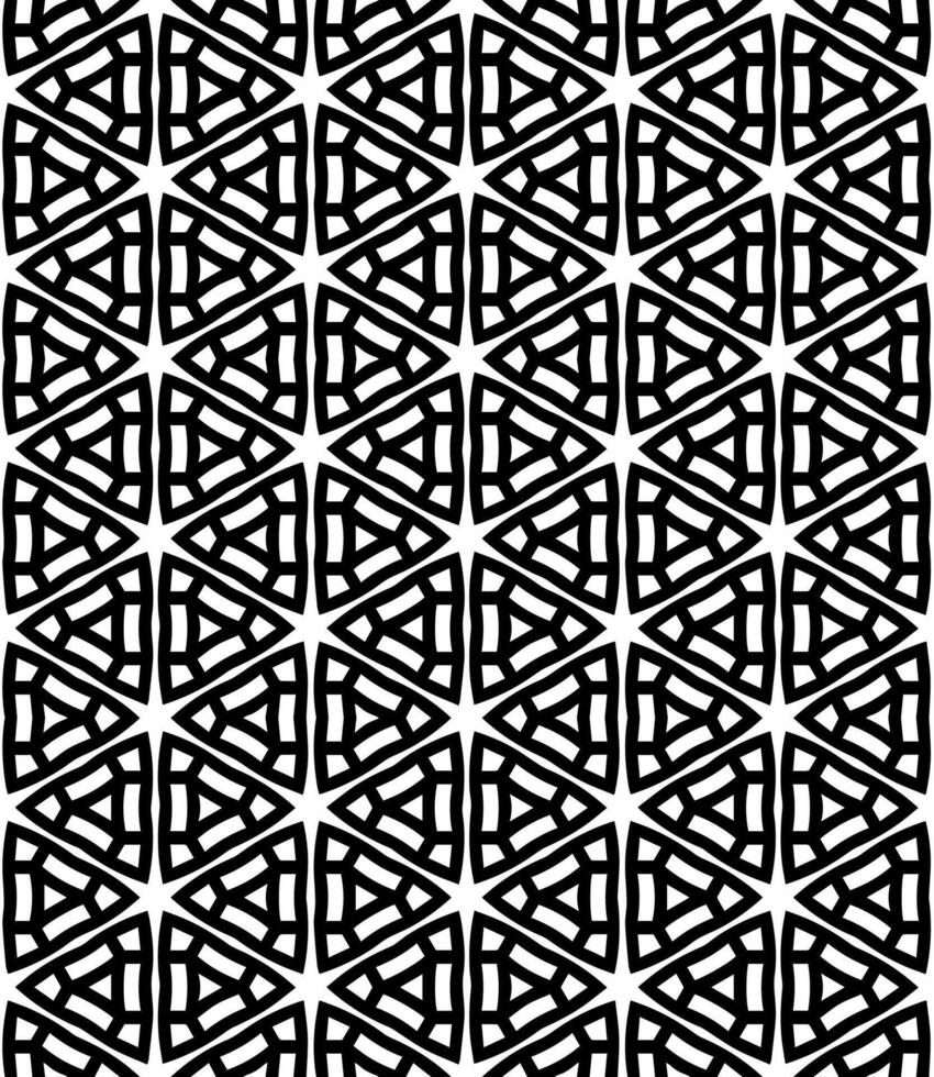 Grayscale abstract composition with perpetual motion, incorporating sophisticated designs and detailed ornamental vector