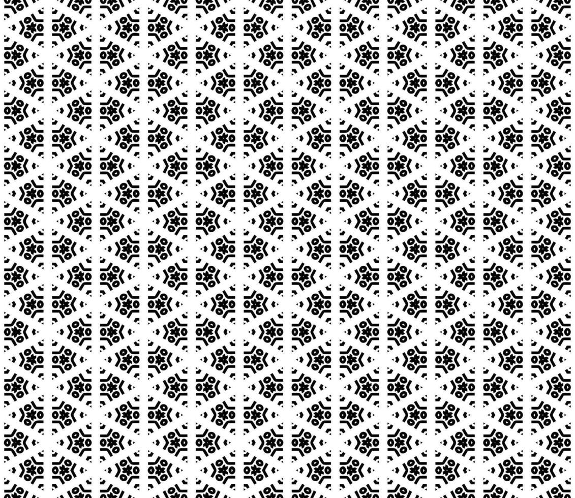 Black and white geometric design with endless rhythm, featuring elegant grayscale elements and intricate mosaic-inspired details vector