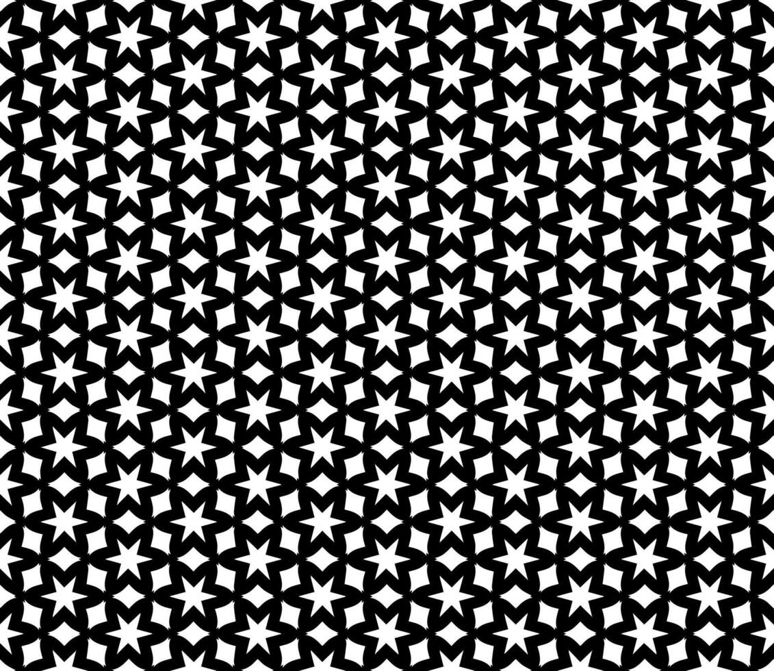 Black and white abstract design with seamless transitions, combining elegant elements and detailed mosaic-inspired motifs vector