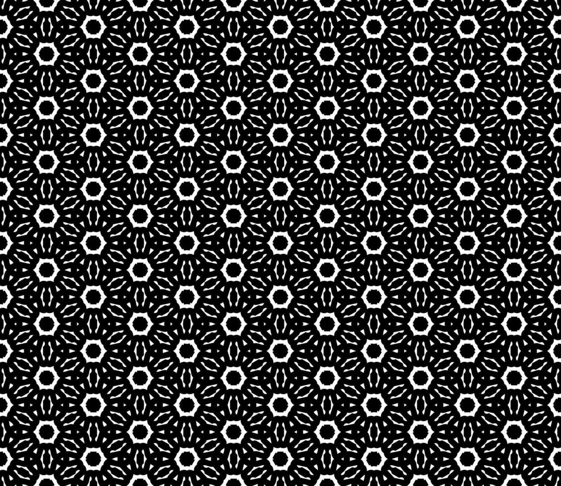 Monochromatic geometric design with perpetual motion, featuring intricate patterns and elegant ornamental forms vector