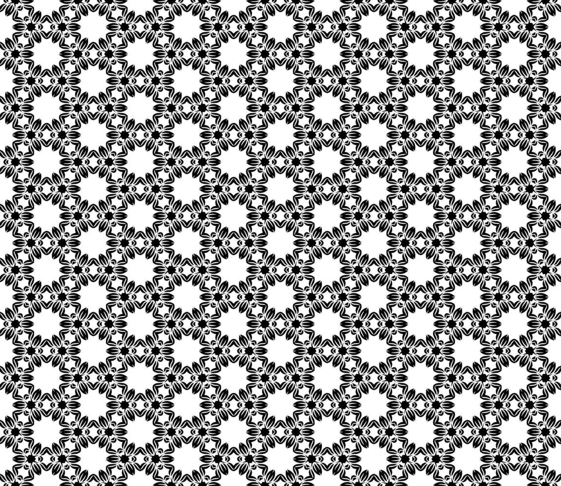 Grayscale mosaic composition with endless rhythm, combining sophisticated patterns and detailed decorative arrangements vector