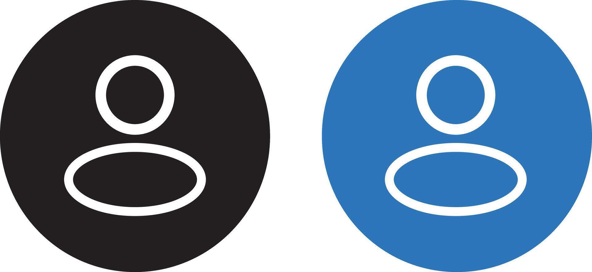 user profile icon sign, Line and flat style silhouette. people icon. Communication, vector