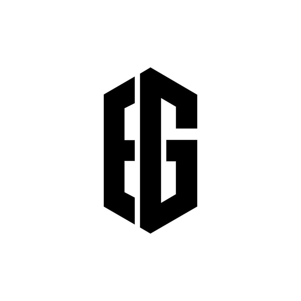 Letter Eg with unique shape modern abstract creative logo vector