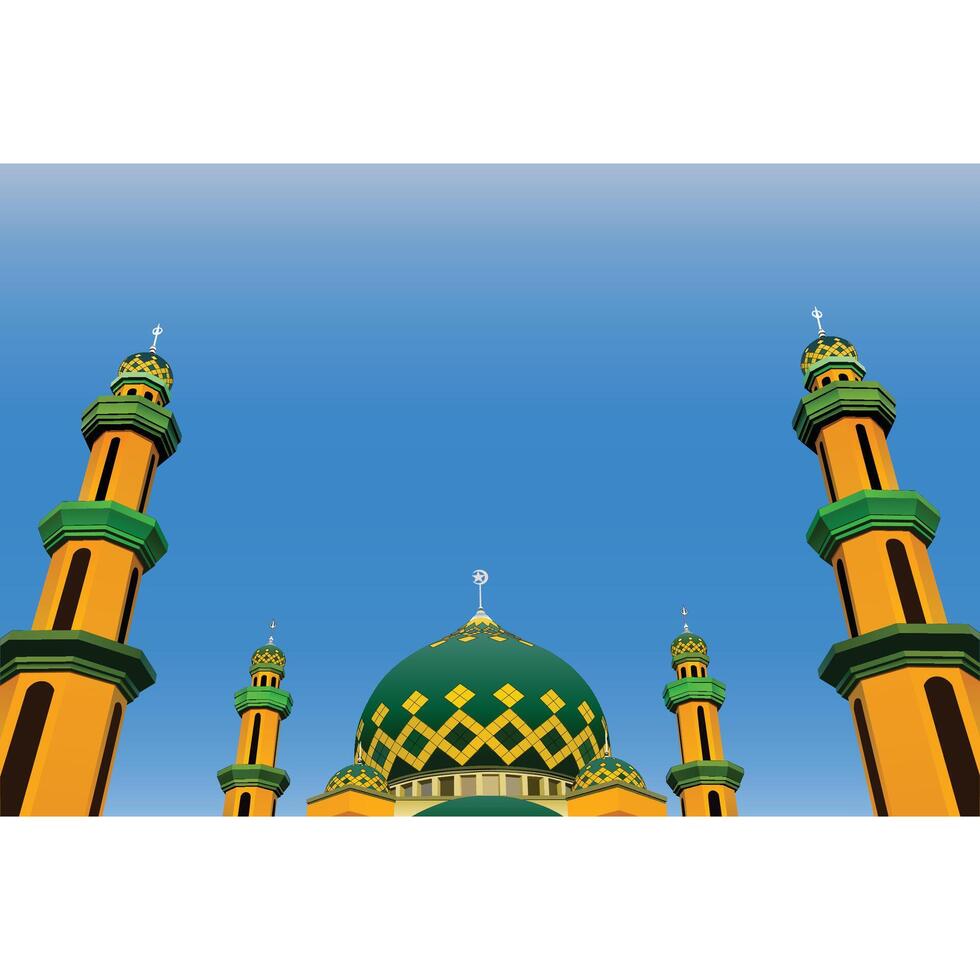 Illustration of Great Mosque vector