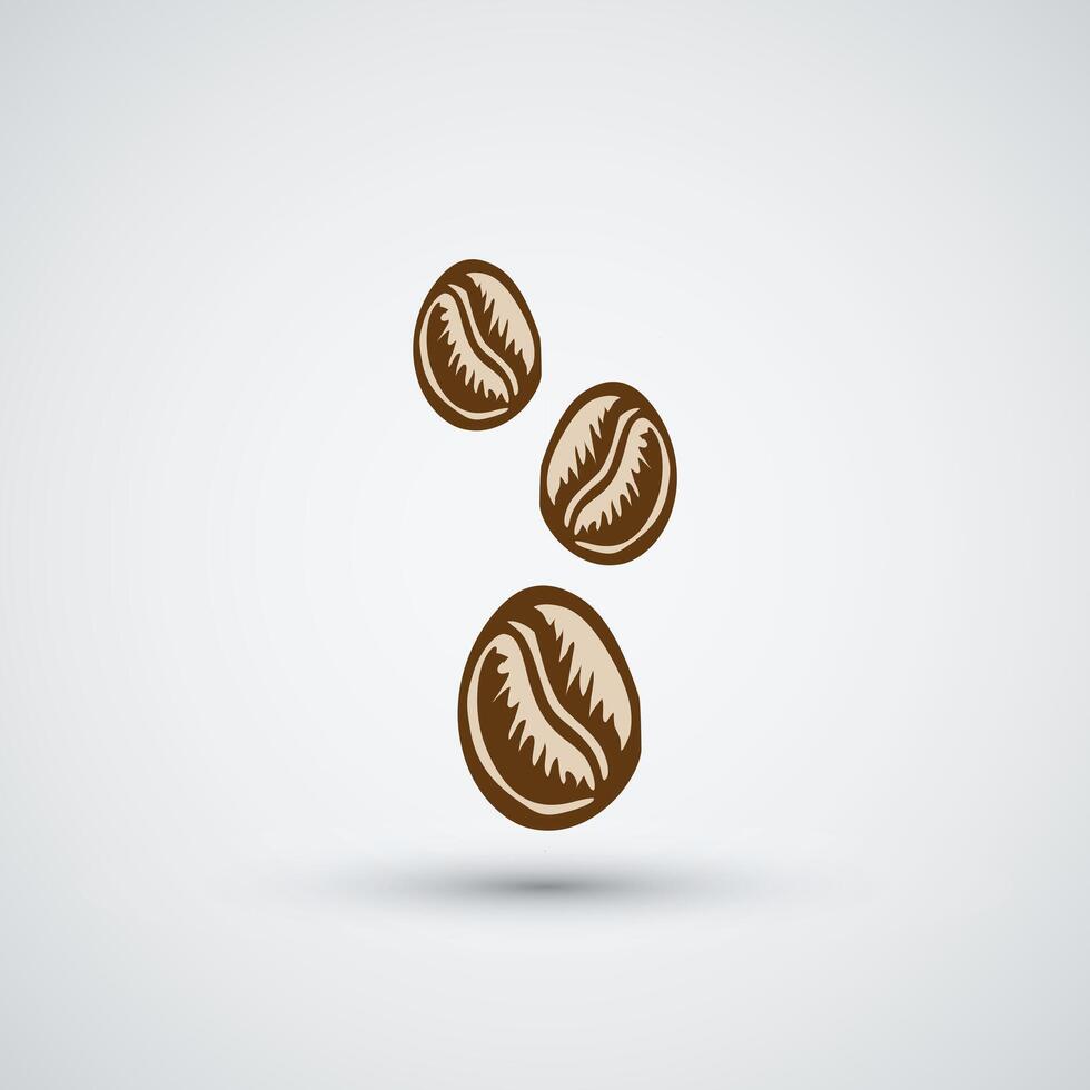 Coffee Bean Logo Icon Design Template vector