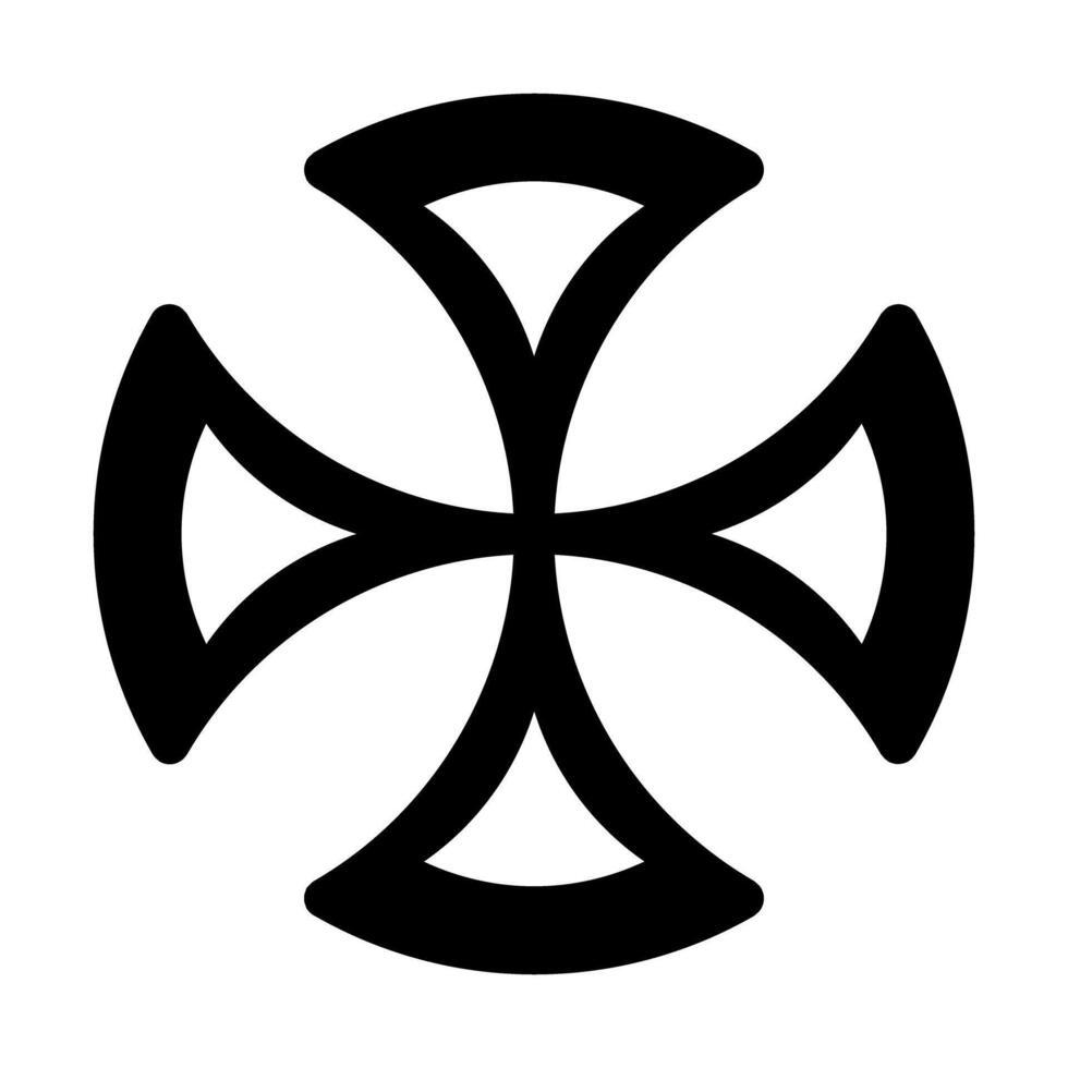 Maltese cross icon ilustration vector