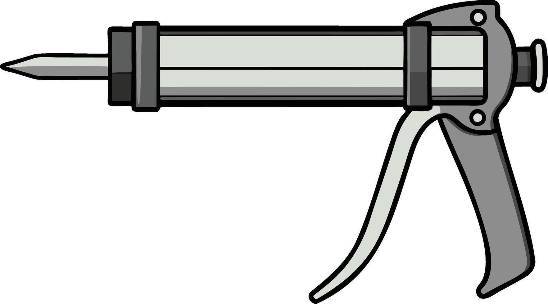 Caulking Gun Clipart Essential Sealing Repair Tool Graphics vector