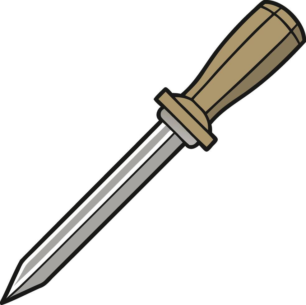 Chisel Tool Clipart Precision Woodworking Crafting Graphics vector