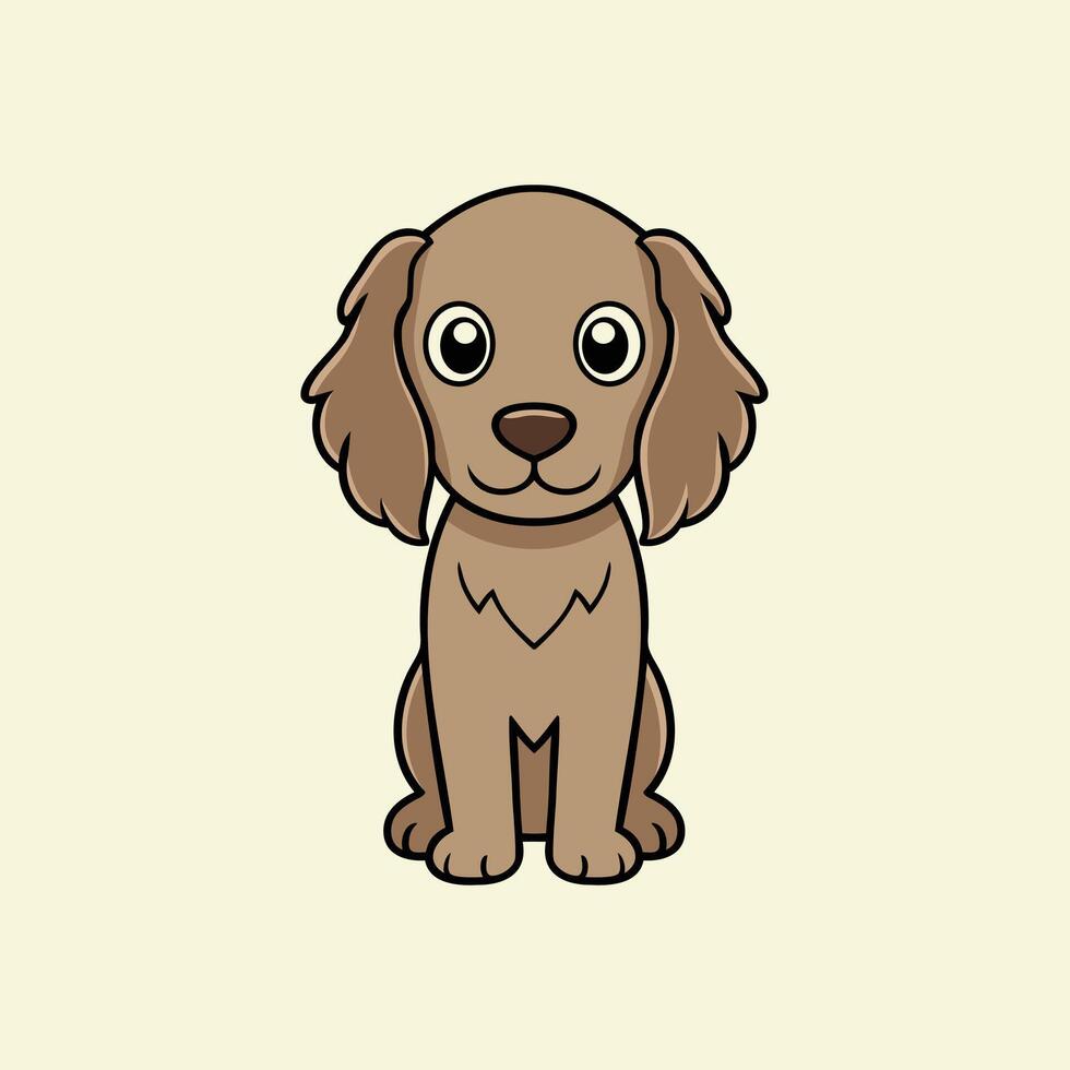 American Water Spaniel Dog Clipart Charming Versatile Hunting Dog Graphics vector