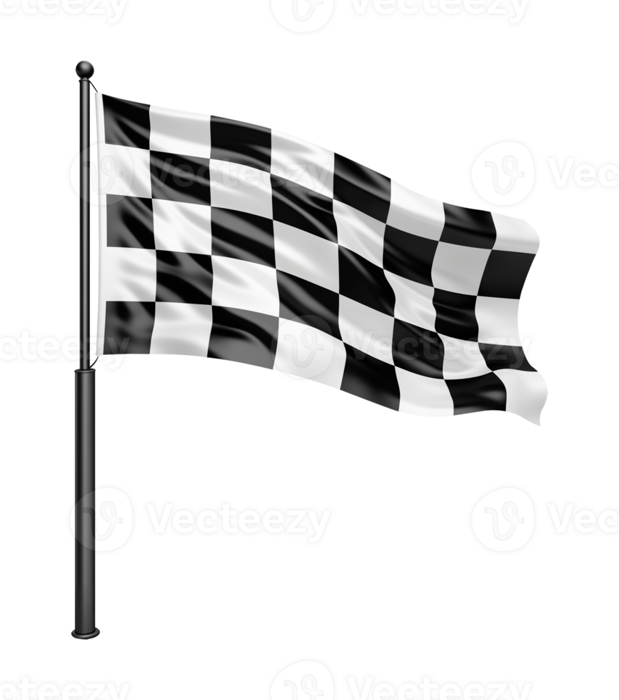 Racing Flag Isolated on Transparent Background png
