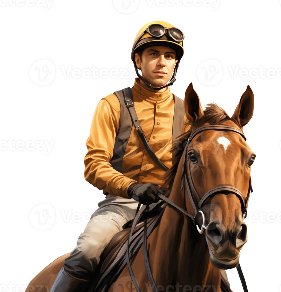 Jockey Isolated on Transparent Background png