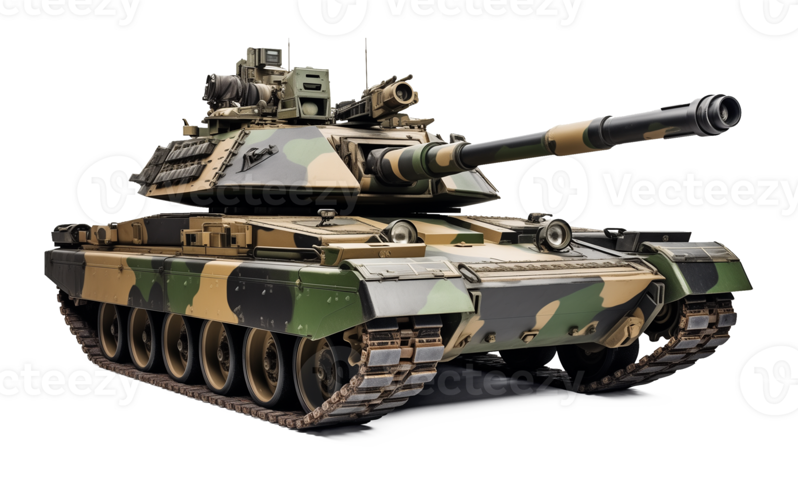 Military Tank Isolated on Transparent Background png