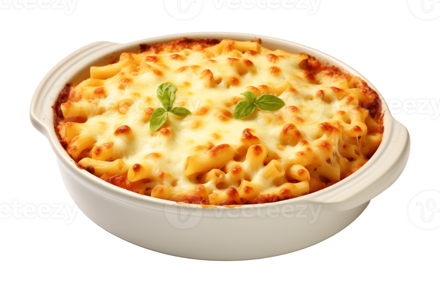 Baked Macaroni Isolated on Transparent Background png