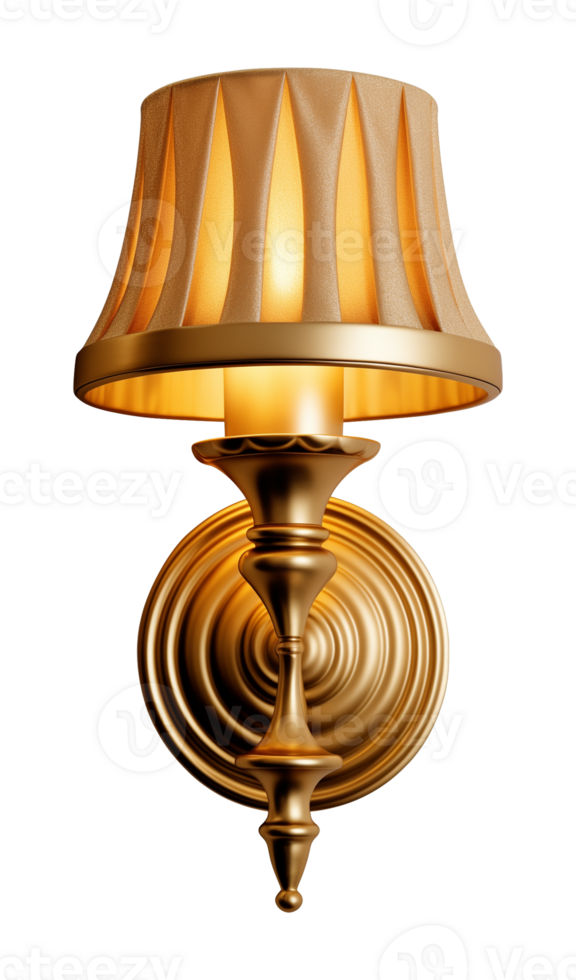 Wall Lamp Front View Isolated on Transparent Background png