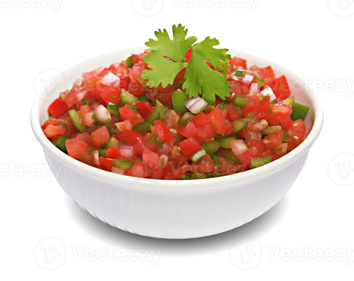 Salsa on Bowl Isolated on Transparent Background png