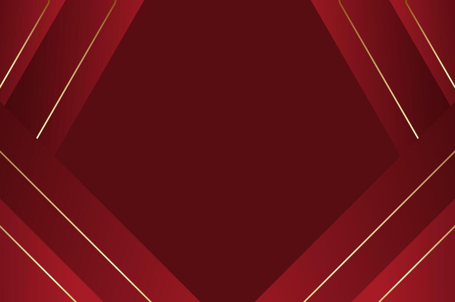 luxury Red Rose curtain background with gold line. Abstract geometry background with modern and elegant concept. vector