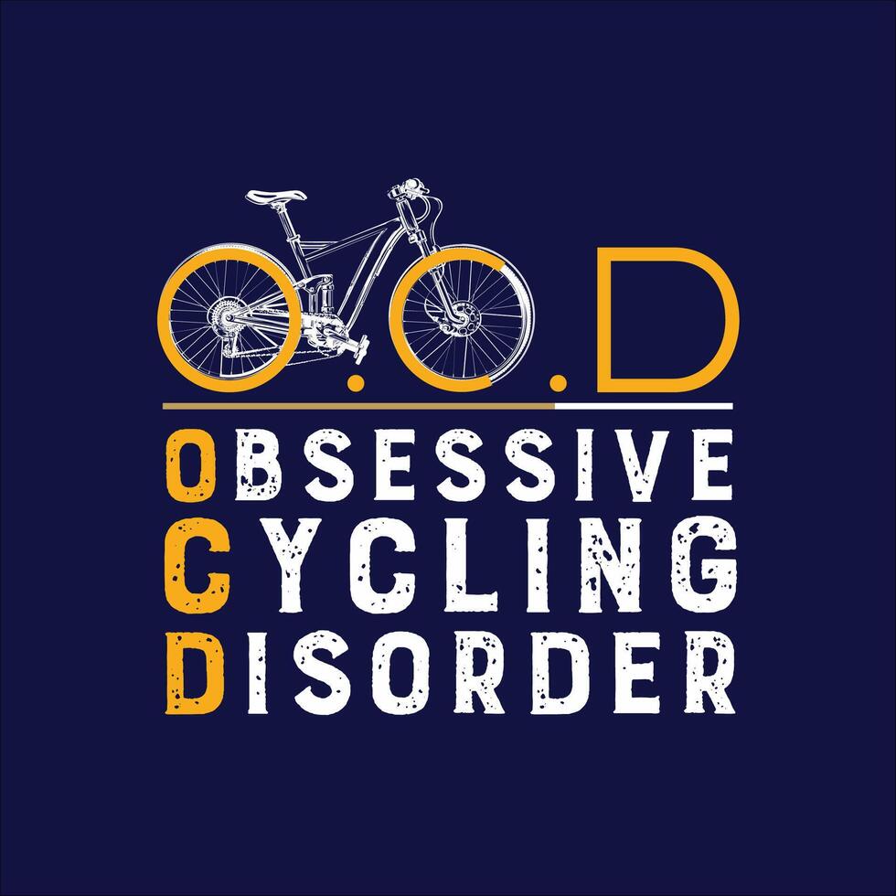 Minimalist Just Ride Design for Bikers and Cyclists vector