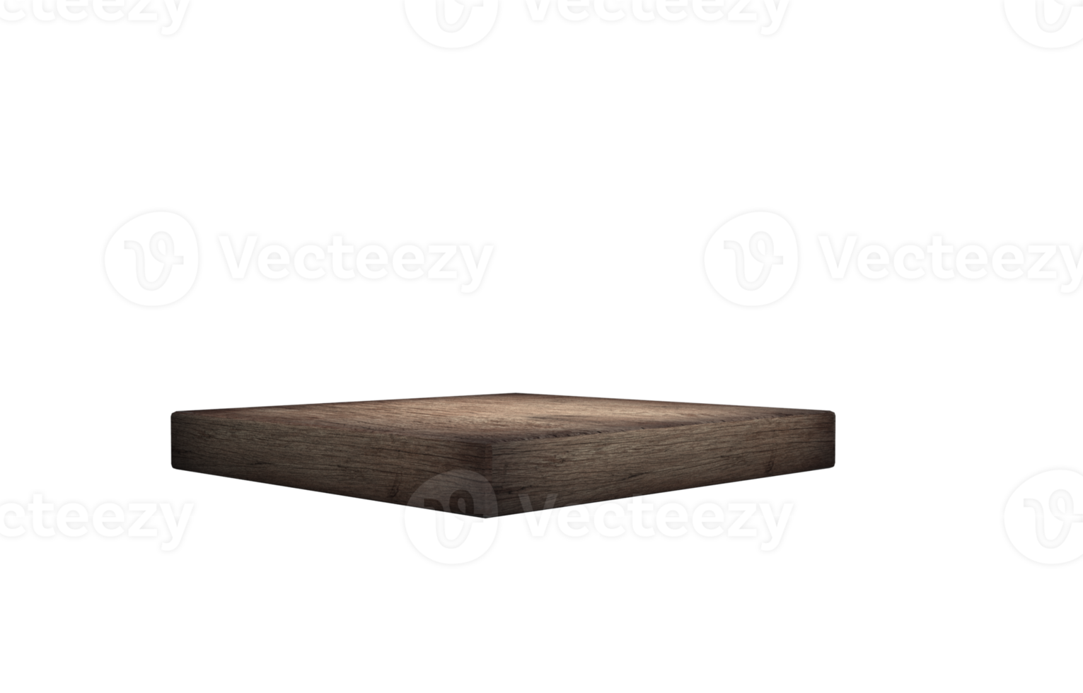 wooden table or board, product podium, 3D render png
