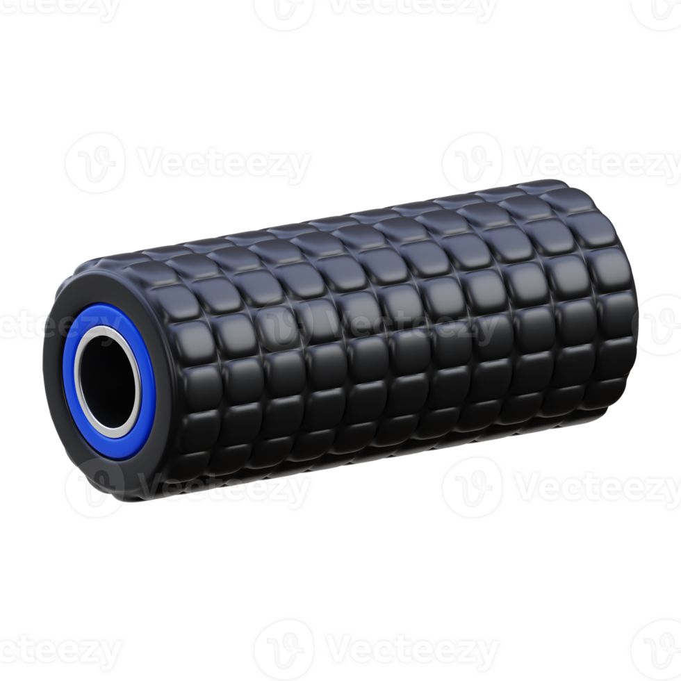 3D Render Roller Block Foam png