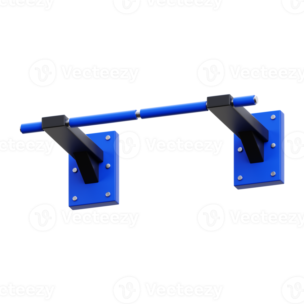 3D Render Pull Up Bar png