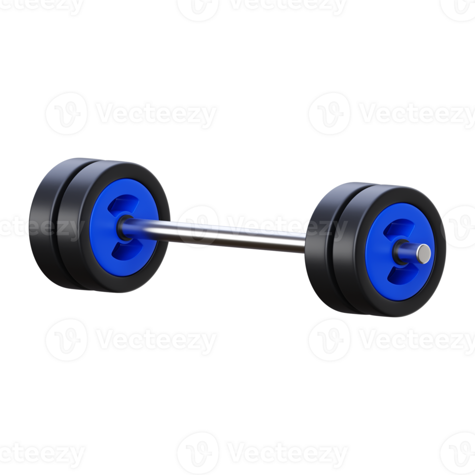 3D Render Barbell png