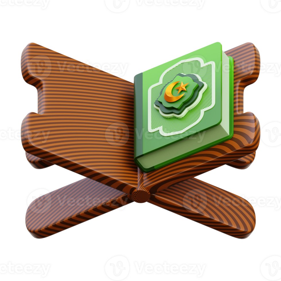 Al Quran Book 3D Icon png