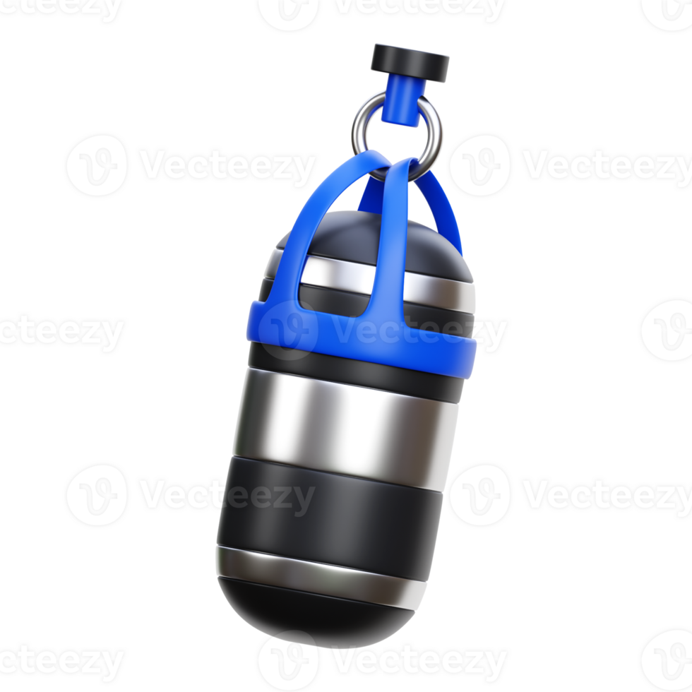 3D Render Boxing Bag png