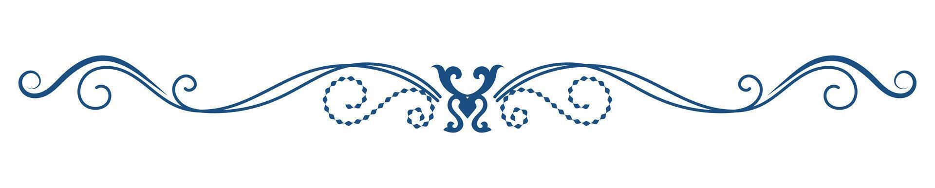 Baroque Linework Separator Ornate dividers with artistic flair. vector