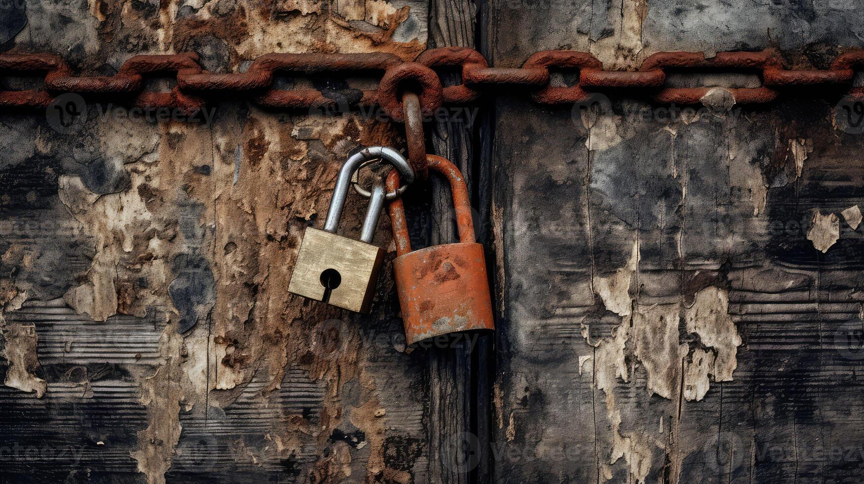 padlock locked doors photo