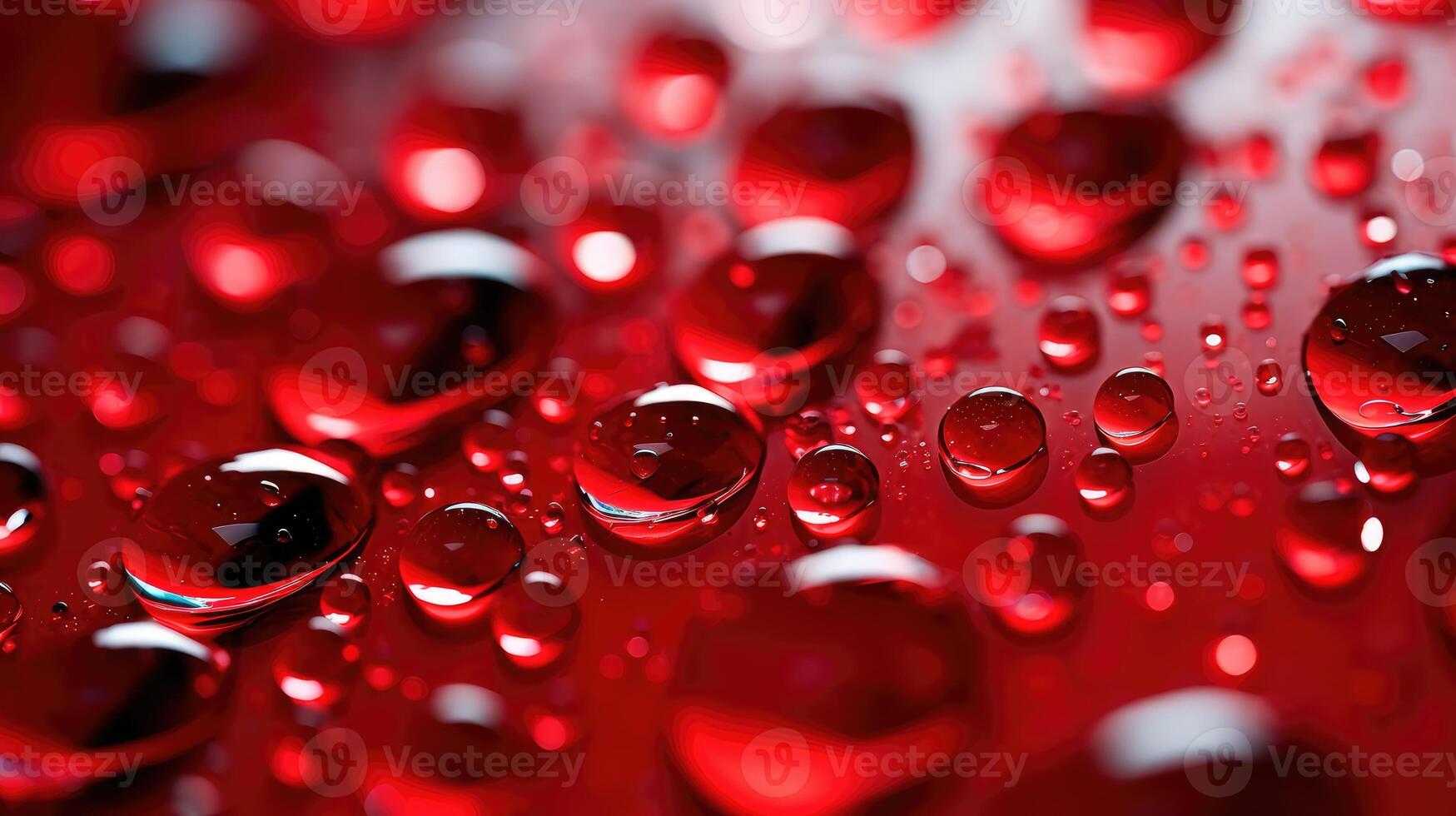 shiny water beads on car photo