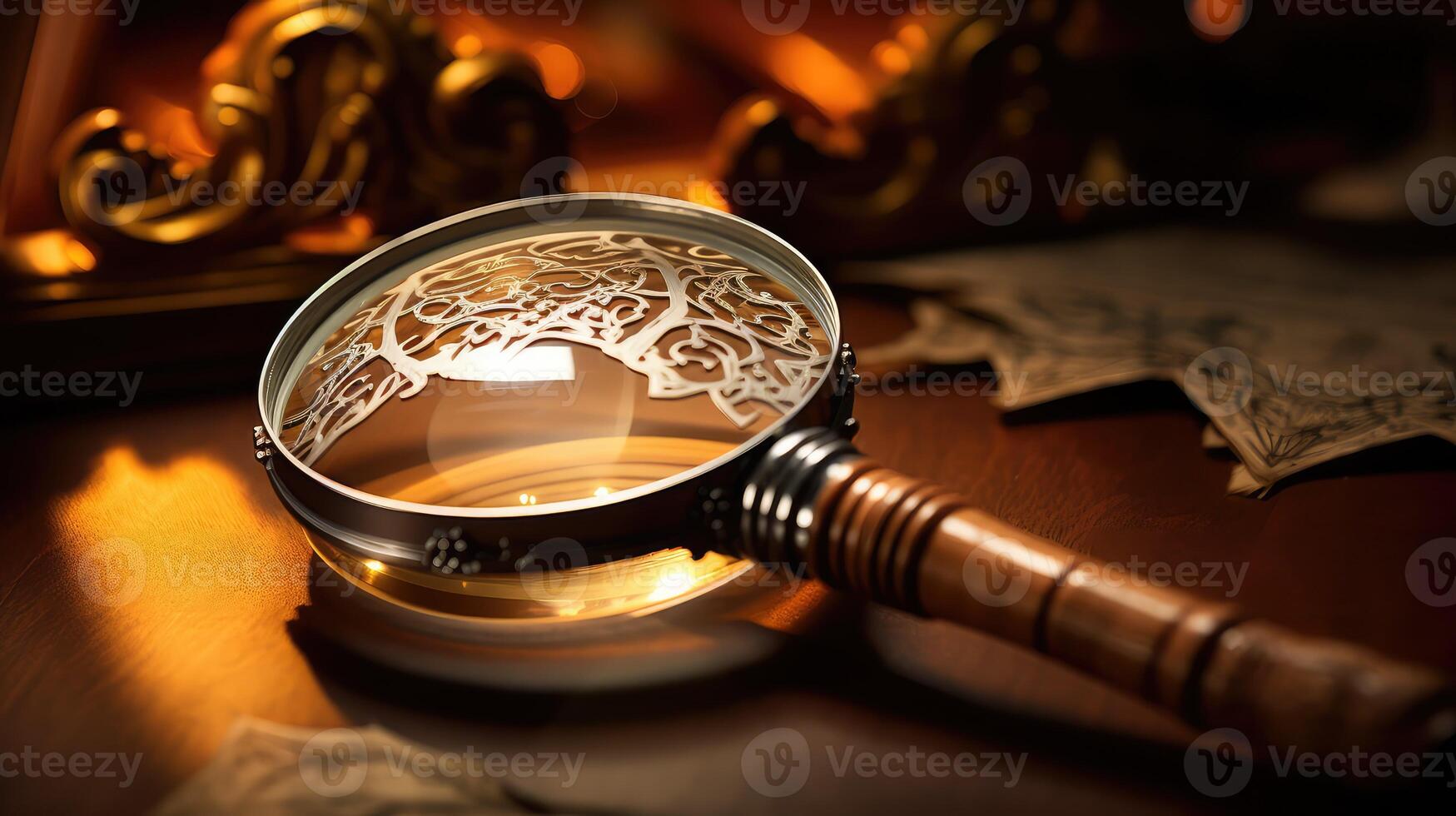 lens magnified glass photo