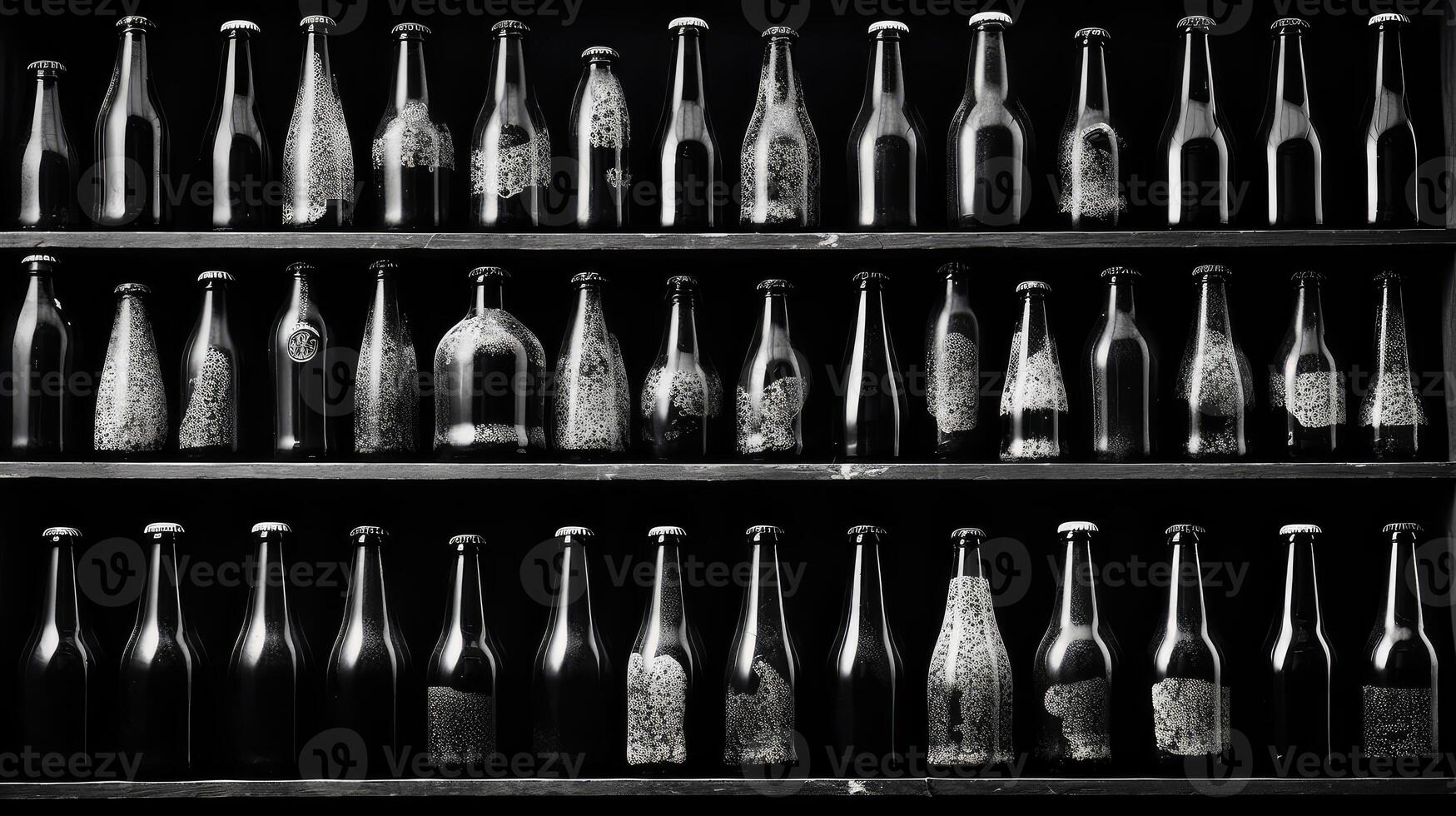 shapes black and white beer photo