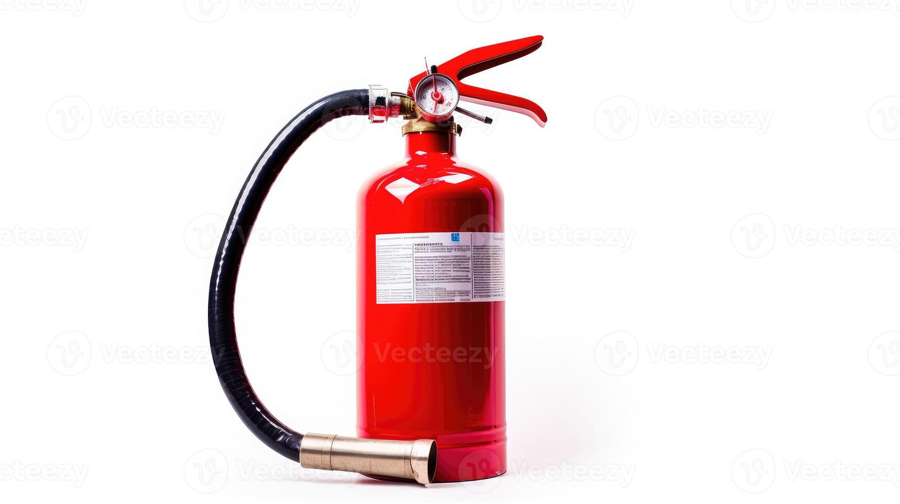 red fire extinguisher isolated photo