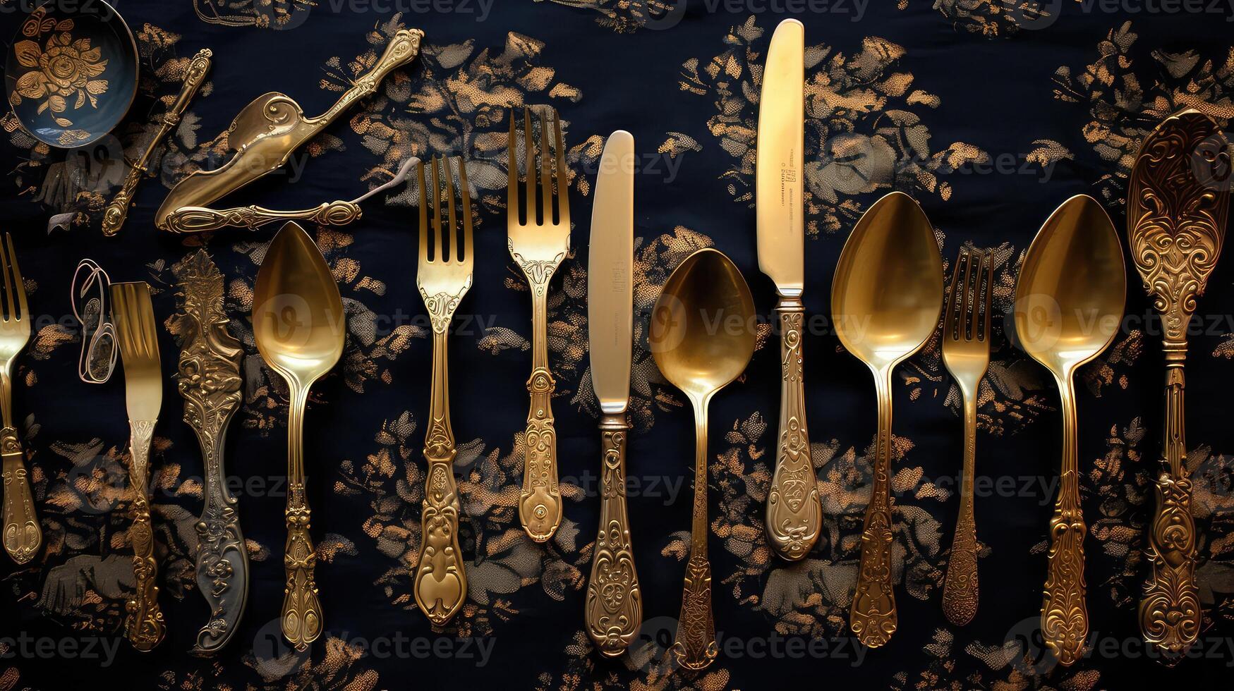 ornate antique gold background photo