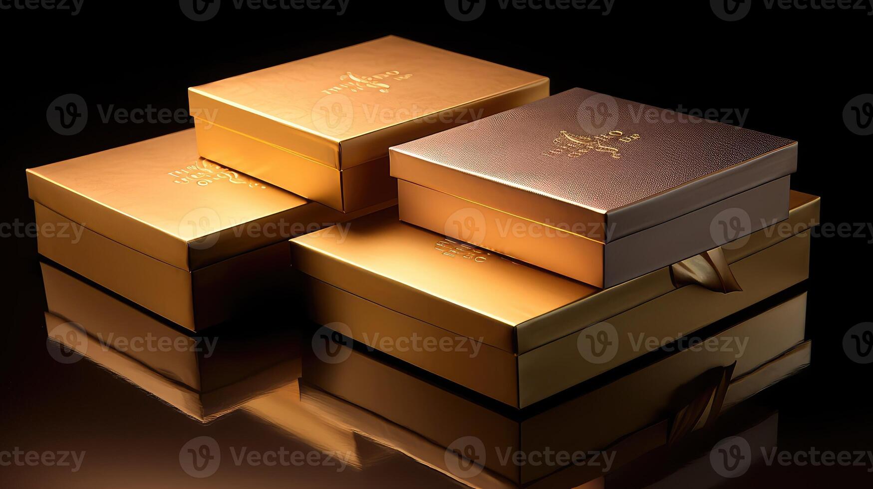 reflective gold foil gradient photo