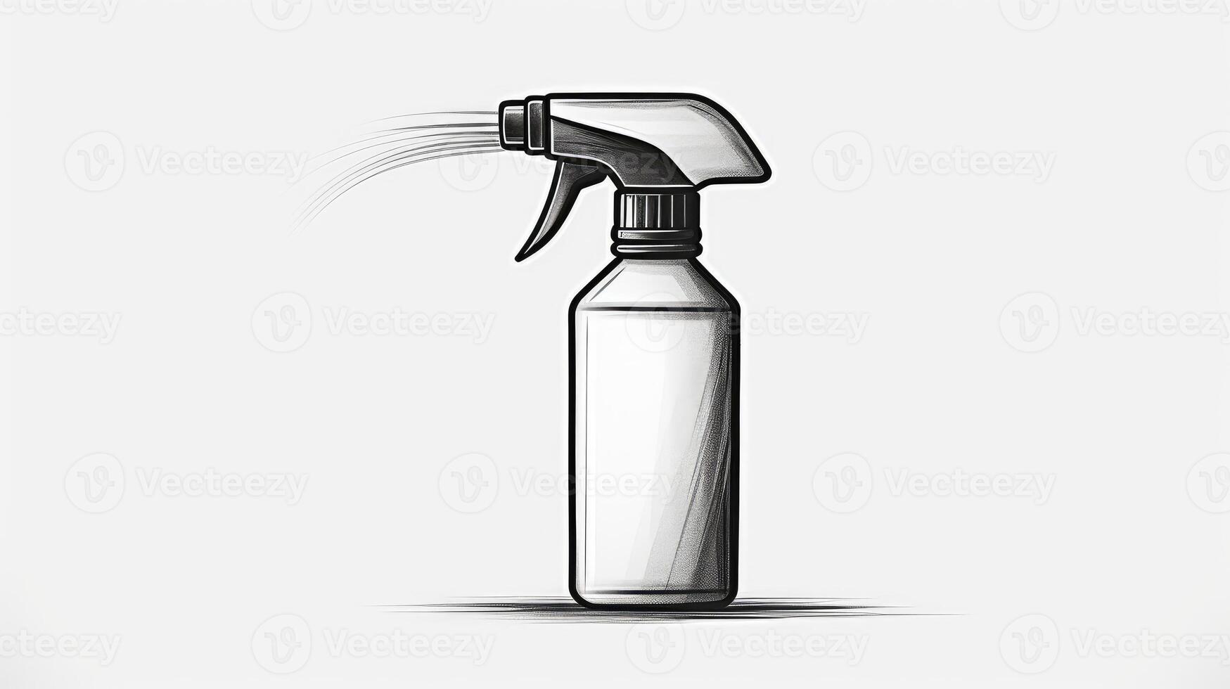 clean spray bottle outline photo