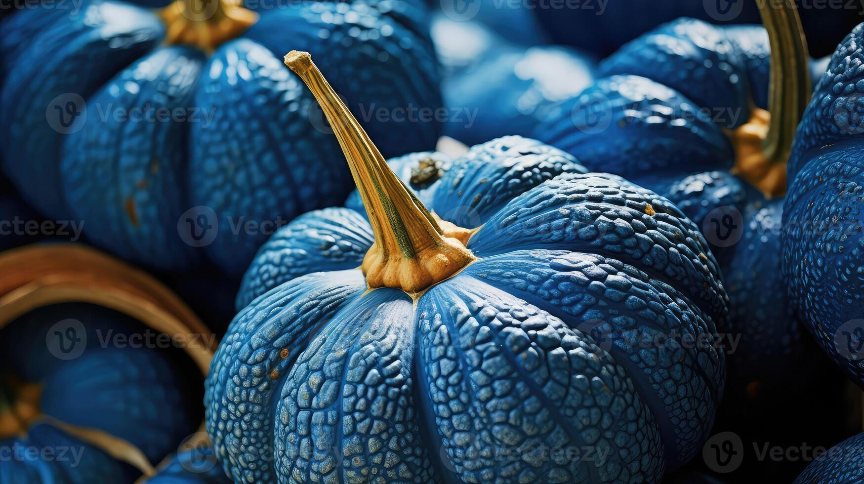 patterns blue pumpkins fall photo
